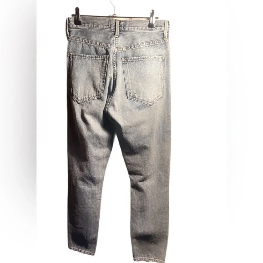 AGOLDE Jamie High Rise Classic Button Fly distressed 5 pocket denim jean 26